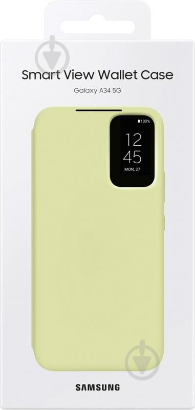 Чохол-книжка Samsung Smart View Wallet Case Lime для A34 (EF-ZA346CGEGRU) - фото 6