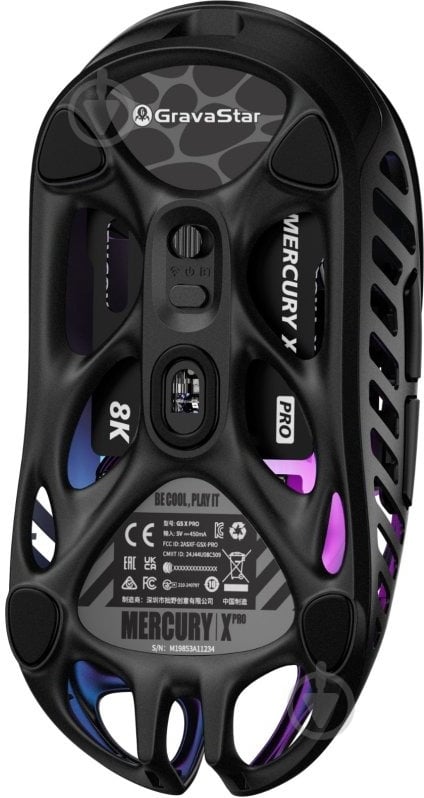 Мышка GravaStar Mercury X Pro 8K black (GSXPRO_BLK) - фото 3