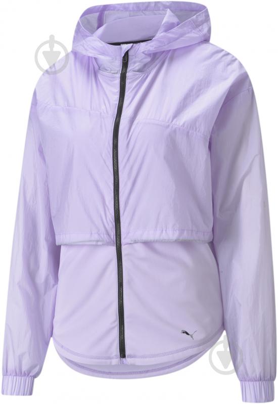 Ветровка женская летняя Puma Train Ultra Hooded Jacket 52027116 р.XS фиолетовая - фото 1