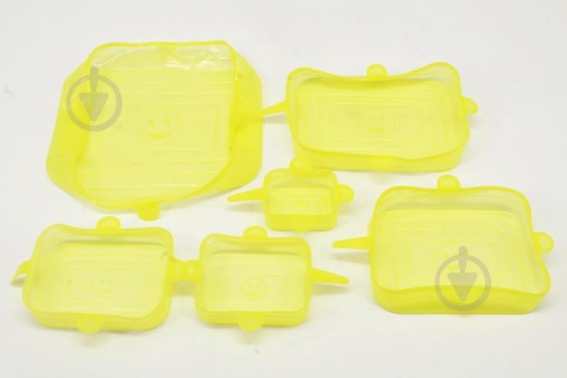 Набор крышек силиконовых 6 шт. в ассортименте - фото 2