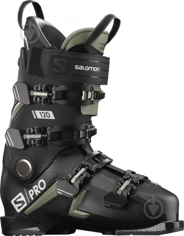 Ботинки горнолыжные Salomon S/PRO 120 р. 26,5 S41166400 черный с темно-зеленым - фото 1