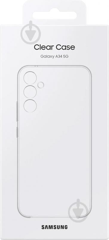 Чохол-накладка Samsung Clear Case Transparent для A34 (EF-QA346CTEGRU) - фото 6