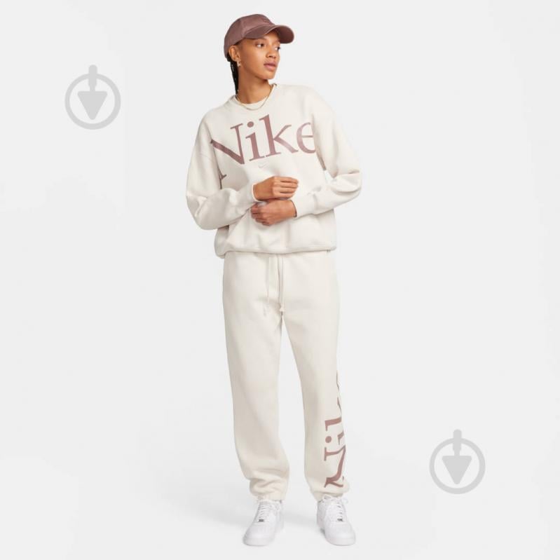 Світшот Nike W NSW PHNX FLC OS LOGO CREW FN3654-104 р.S бежевий - фото 8