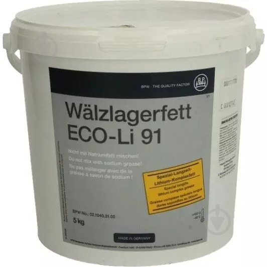 ᐉ Масло BPW ECO-LI 91, 5 кг • Купить в Киеве, Украине • Лучшая цена в ...