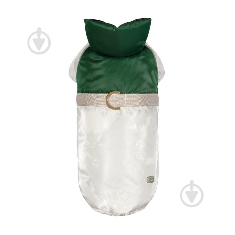 Куртка Pet Fashion Bony ХХS білий/зелений - фото 1 Куртка Pet Fashion Bony ХХS білий/зелений - фото 1