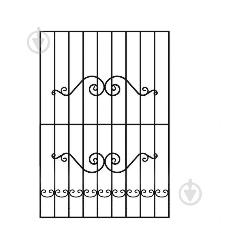 Решетка на окно КР-66 1335х1900 мм (комплект элементов) - фото 2