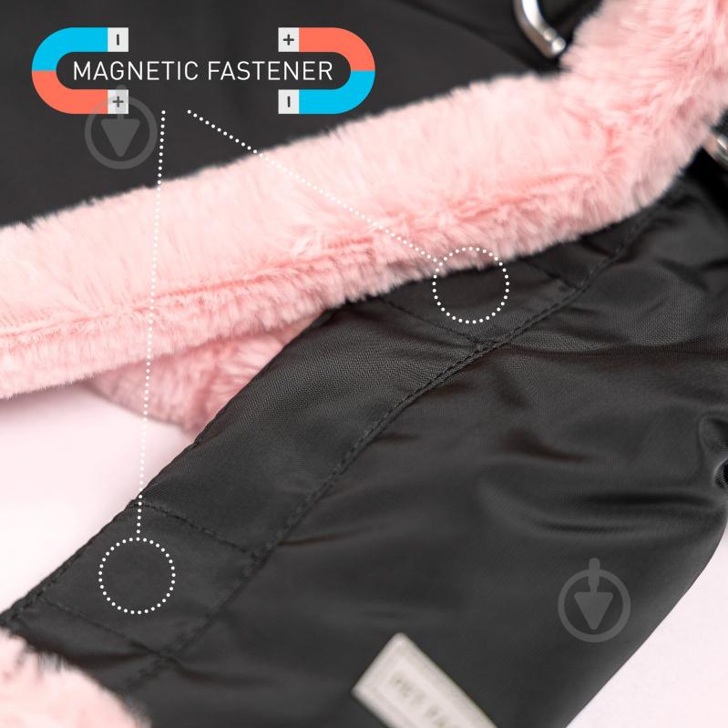 Куртка Pet Fashion Mery чорний/рожевий ХS - фото 2