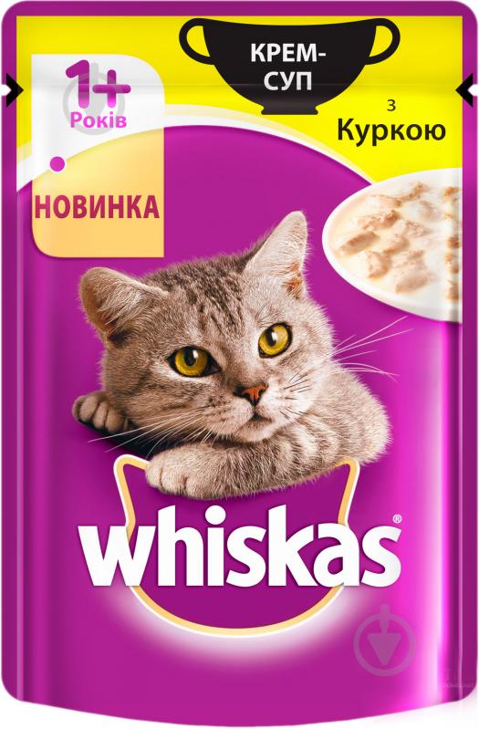 Корм Whiskas крем-суп с курицей 85 г - фото 1