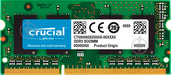 Оперативна пам'ять Micron SODIMM DDR3L 4 GB (1x4GB) 1866 MHz (CT51264BF186DJ) - фото 1