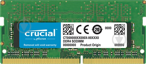 Оперативна пам'ять Micron SODIMM DDR4 4 GB (1x4GB) 2666 MHz (CT4G4SFS8266) - фото 1