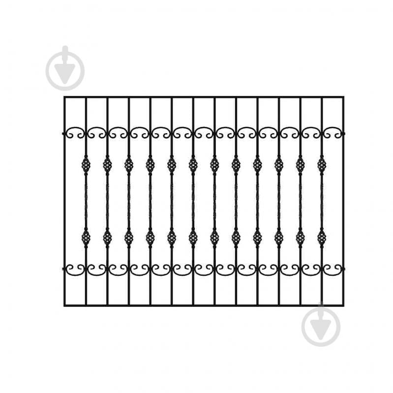 Решітка на вікно КР-71 1925х1500 мм (комплект елементів) - фото 1 Решітка на вікно КР-71 1925х1500 мм (комплект елементів) - фото 1