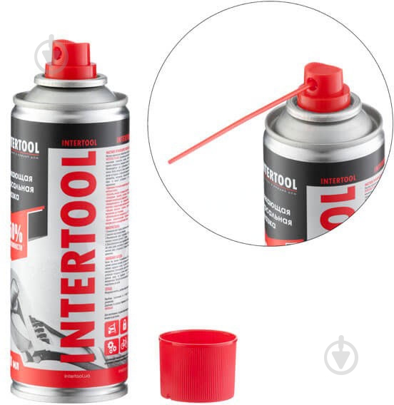 Смазка проникающая Intertool аэрозоль (051340974) 200 мл - фото 2