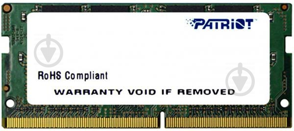 Оперативная память Patriot SODIMM DDR4 16 GB (1x16GB) 2666 MHz (PSD416G26662S) - фото 1