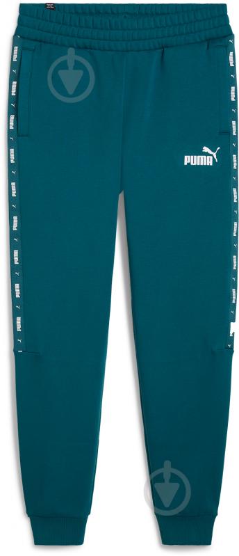 Брюки Puma ESS+ TAPE SWEATPANTS FL CL 84904208 р. 2XL зеленый - фото 1