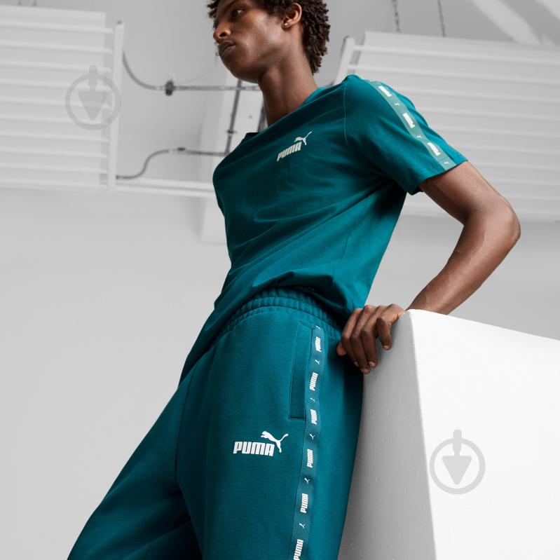 Брюки Puma ESS+ TAPE SWEATPANTS FL CL 84904208 р. 2XL зеленый - фото 6