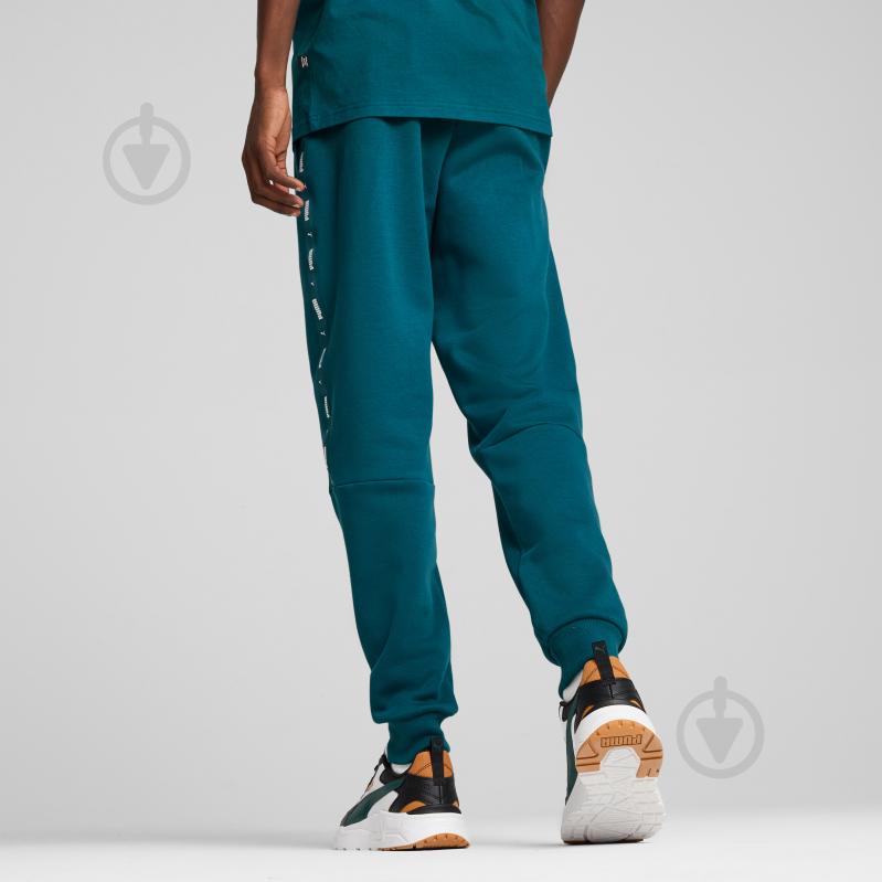 Штани Puma ESS+ TAPE SWEATPANTS FL CL 84904208 р. 2XL зелений - фото 4