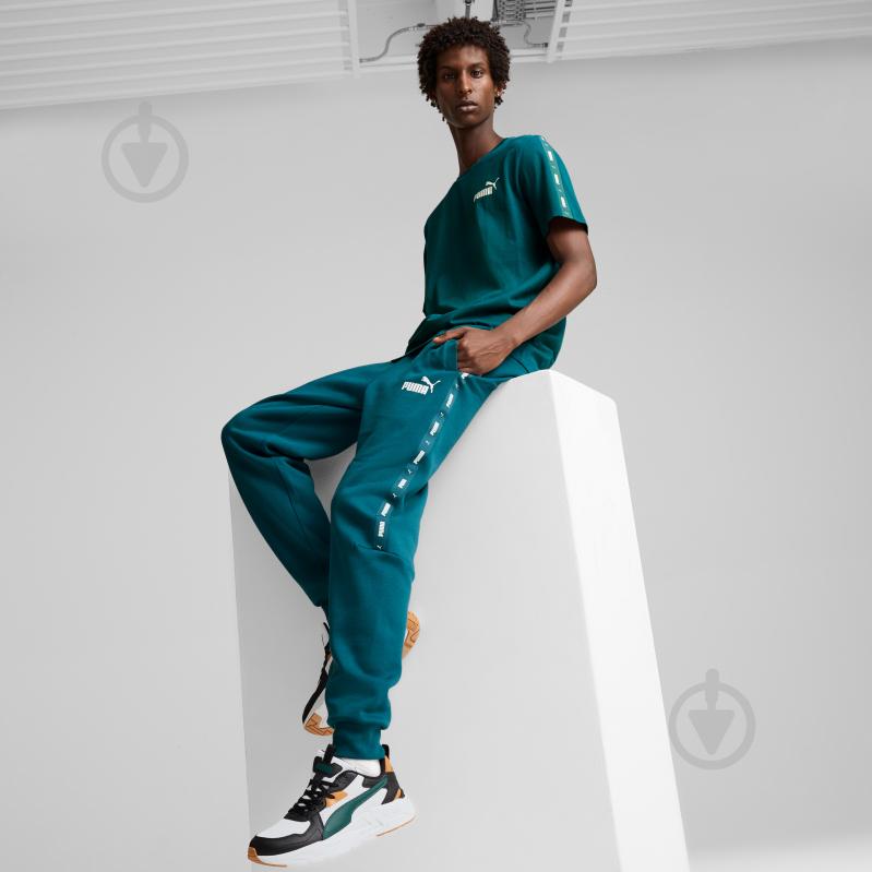 Штани Puma ESS+ TAPE SWEATPANTS FL CL 84904208 р. 2XL зелений - фото 7