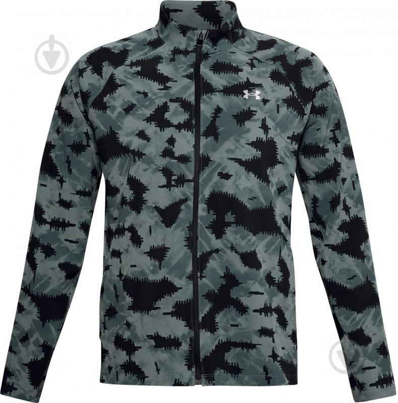 Ветровка мужская весенняя Under Armour UA Launch3.0 STORM Print Jkt 1358106-424 р.M синяя - фото 1