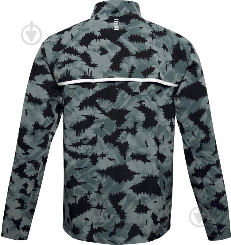 Ветровка мужская весенняя Under Armour UA Launch3.0 STORM Print Jkt 1358106-424 р.M синяя - фото 2