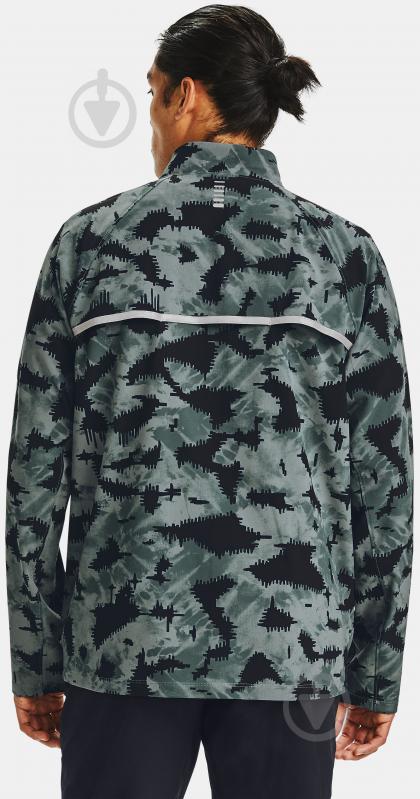 Ветровка мужская весенняя Under Armour UA Launch3.0 STORM Print Jkt 1358106-424 р.M синяя - фото 4