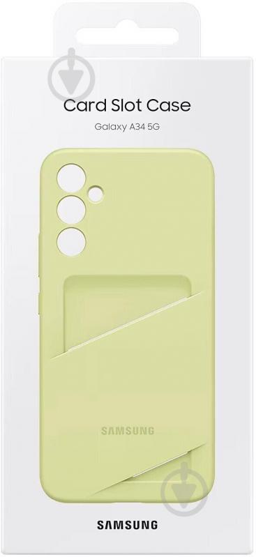 Чохол Samsung для Galaxy A34 Card Slot Case Lime (EF-OA346TGEGRU) - фото 6