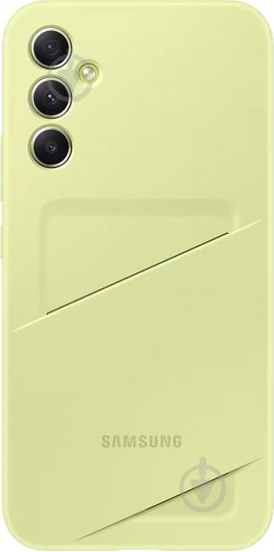 Чохол Samsung для Galaxy A34 Card Slot Case Lime (EF-OA346TGEGRU) - фото 1