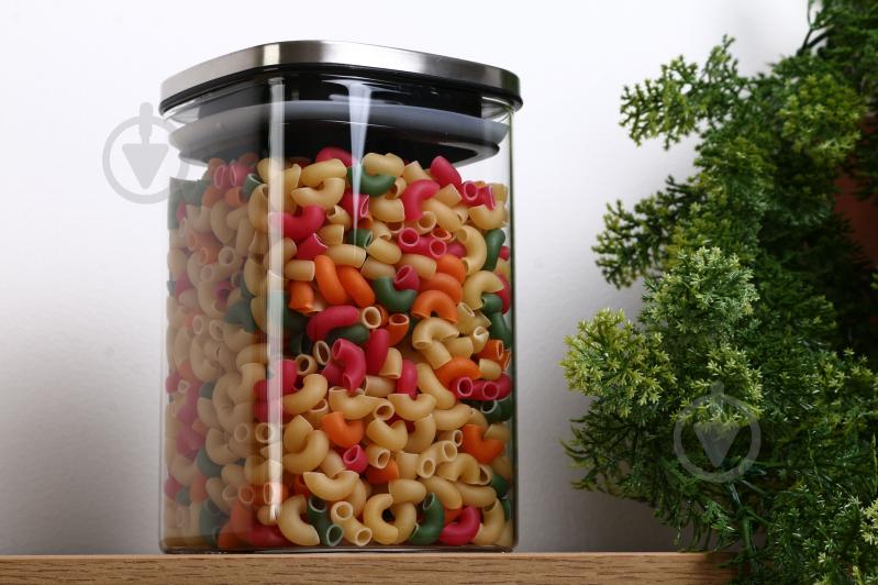 Банка для сипучих Flamberg Simple Squar 1000 мл - фото 3 Банка для сипучих Flamberg Simple Squar 1000 мл - фото 3