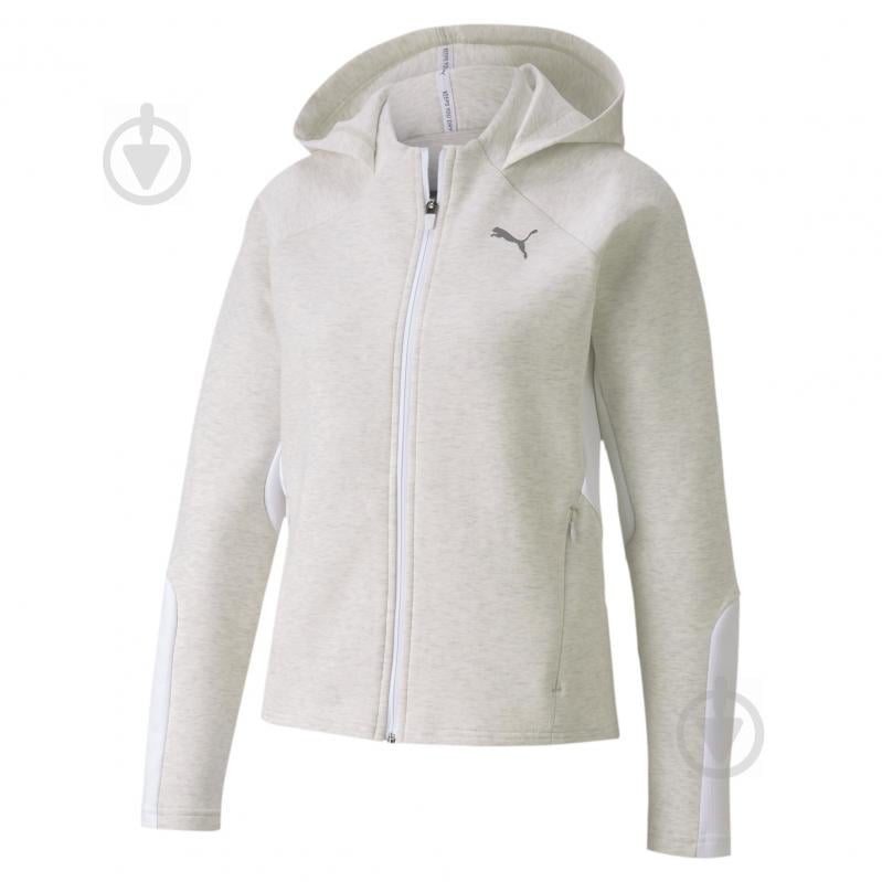 Джемпер Puma Evostripe Full-Zip Hoodie 58353219 р. XS білий - фото 2