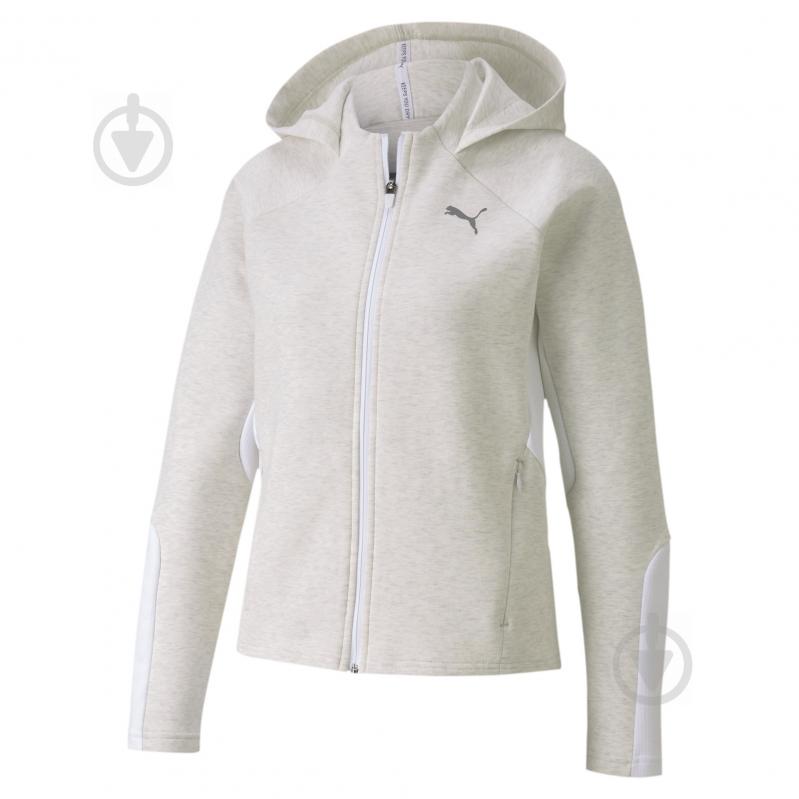 Джемпер Puma Evostripe Full-Zip Hoodie 58353219 р. S белый - фото 2