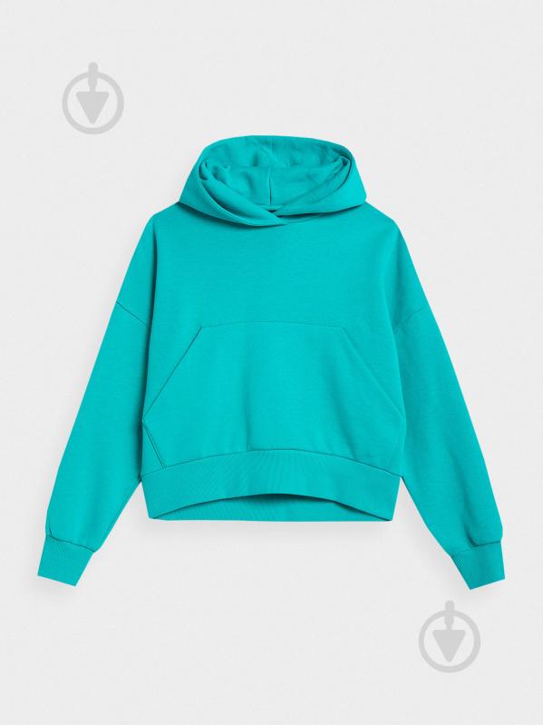 Джемпер 4F SWEATSHIRT F419 4FAW22TSWSF419-35S р.S бірюзовий - фото 1