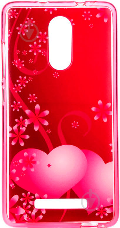 Накладка на корпус BeCover Pink heart для Xiaomi Redmi Note 3 - фото 1