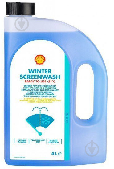 Омыватель стекла SHELL зимний Winter Screenwash -20 °С 4 л - фото 1