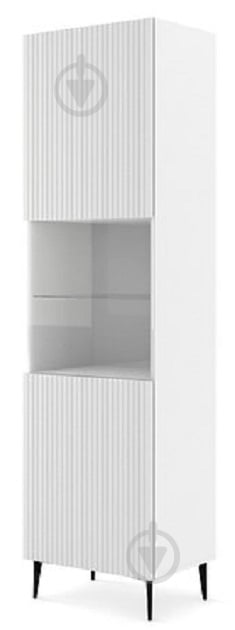 Вітрина BIM Furniture Ravenna 1д 2150х600х420 мм чорний матовий / білий матовий (RAVENNA_B_FOILED_MDF_GLASS_CAS) - фото 1 Вітрина BIM Furniture Ravenna 1д 2150х600х420 мм чорний матовий / білий матовий (RAVENNA_B_FOILED_MDF_GLASS_CAS) - фото 1