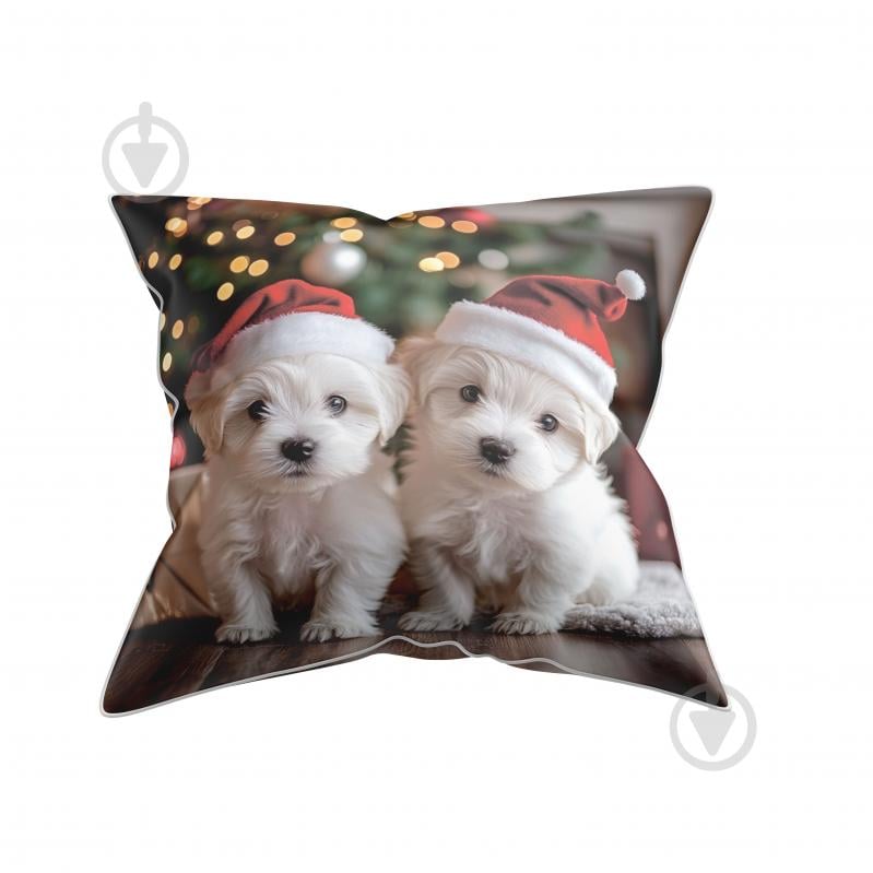 Подушка декоративна White Dogs 45x45 см La Nuit - фото 1 Подушка декоративна White Dogs 45x45 см La Nuit - фото 1