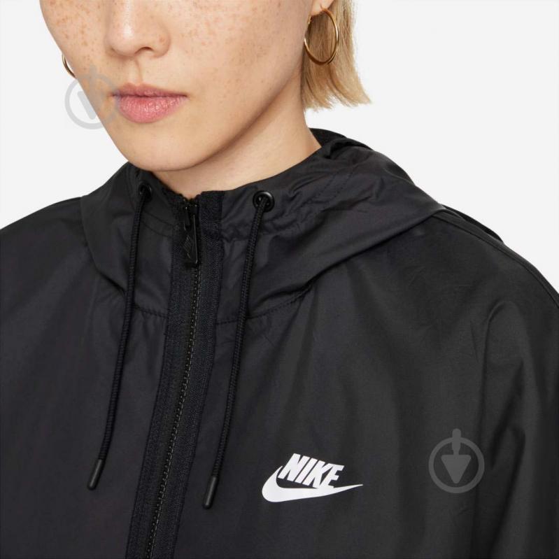 Вітрівка жіноча демісезонна Nike W NSW RPL WR ESSNTL WVN JKT DD5852-010 р.XL чорна - фото 6