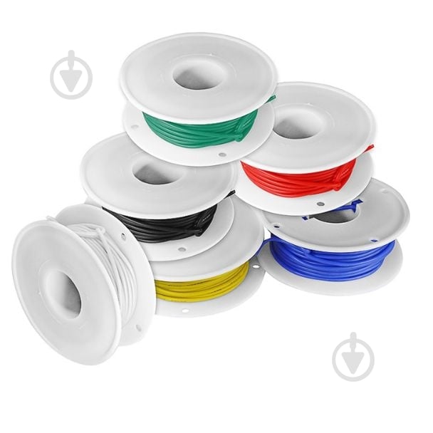 Провод силиконовый Profix 1x0,08 28AWG (0,08 кв.мм 16 жил) 6 цветов x 15 м медь луженая - фото 2 Провод силиконовый Profix 1x0,08 28AWG (0,08 кв.мм 16 жил) 6 цветов x 15 м медь луженая - фото 2