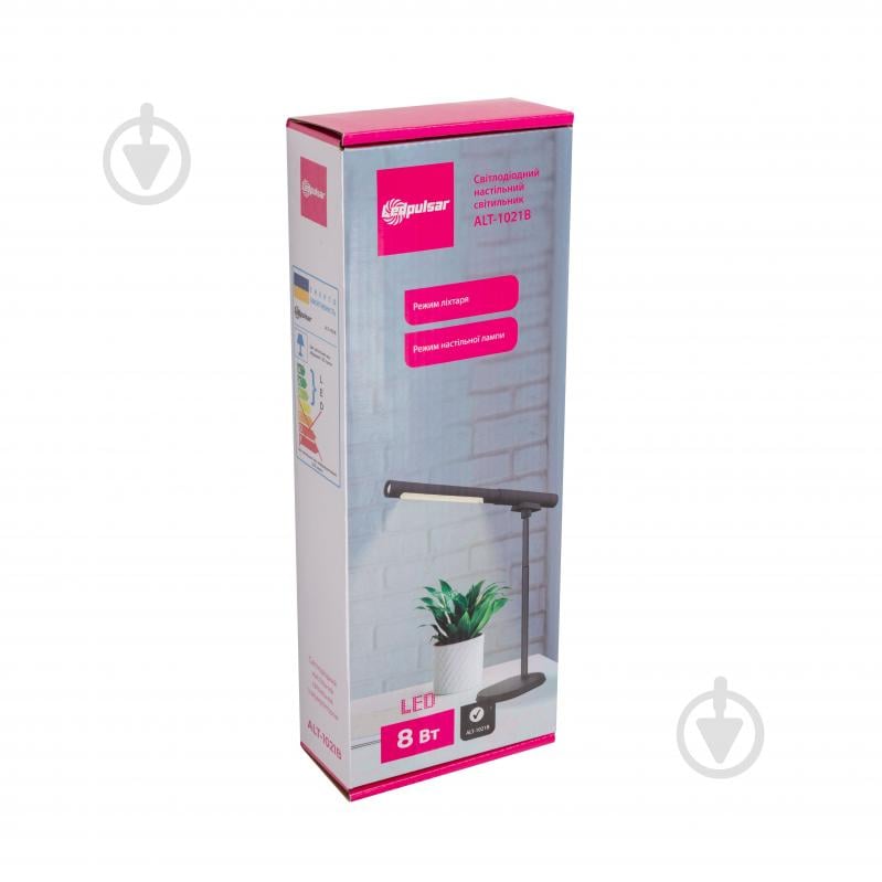 Настільна лампа акумуляторна LedPulsar 8 Вт чорний ALT-1021B - фото 10 Настільна лампа акумуляторна LedPulsar 8 Вт чорний ALT-1021B - фото 10