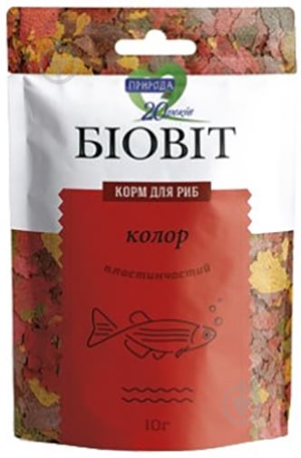 Корм Природа для риб Біовіт Колор 10г (риба та рибні продукти) - фото 1