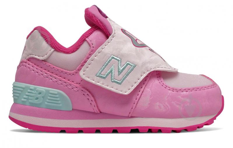 Кроссовки для девочек демисезонные New Balance IV574MCD р.21 розовые - фото 1