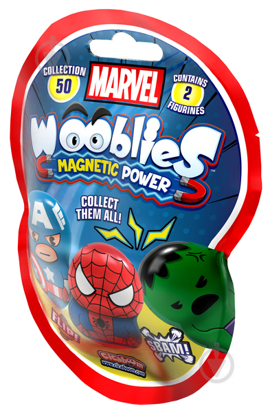 Игровой набор Marvel Wooblies Магнитные фигурки в пакете 2 шт 6634808 - фото 1