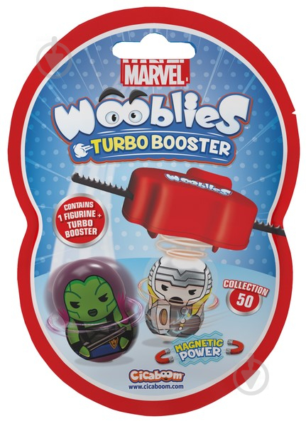 Игровой набор Marvel Wooblies Магнитные фигурки с лончером в пакете 2 шт. 6634809 - фото 1