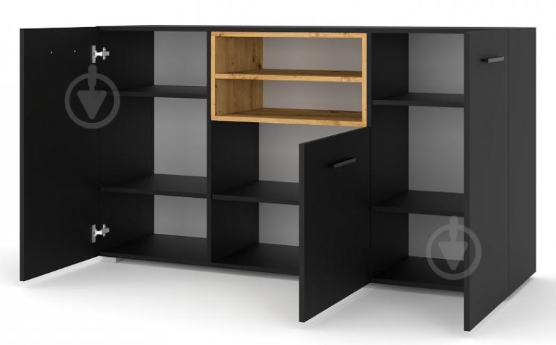 Комод BIM Furniture Anette 1510x860x440 мм черный матовый/дуб артизан (ANETTE_L_151_CM_DA) - фото 2