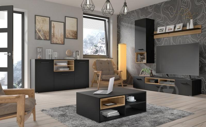 Комод BIM Furniture Anette 1510x860x440 мм черный матовый/дуб артизан (ANETTE_L_151_CM_DA) - фото 6