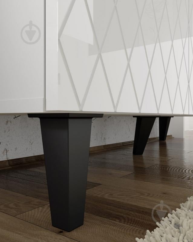 Комод BIM Furniture Diuna HG 1450x900x420 мм черный/белый матовый/белый глянец (DIUNA_COM_145_3D_WM_WG_BL) - фото 8 Комод BIM Furniture Diuna HG 1450x900x420 мм черный/белый матовый/белый глянец (DIUNA_COM_145_3D_WM_WG_BL) - фото 8