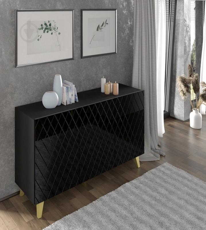 Комод BIM Furniture Diuna HG 1450x900x420 мм золотий/чорний матовий (DIUNA_COM_145_3D_BM_BG_GL) - фото 7 Комод BIM Furniture Diuna HG 1450x900x420 мм золотий/чорний матовий (DIUNA_COM_145_3D_BM_BG_GL) - фото 7