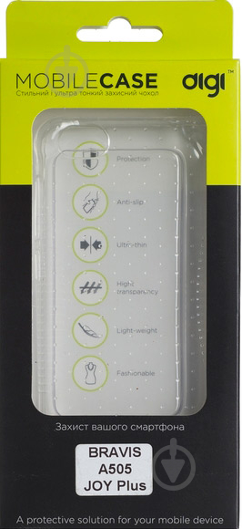 Накладка на корпус Digi TPU Protect для Bravis A505 JOY Plus transparent (6330224) - фото 3