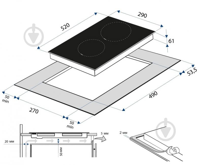 Варочная поверхность электрическая Minola MIS 3046 KWH - фото 9