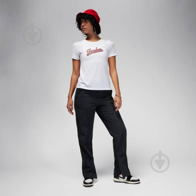 Футболка Jordan W J SS JORDAN SLIM TEE FN5389-100 р.XS белый - фото 4