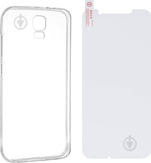 Накладка на корпус Digi Plastic Case + 9H Glass для Bravis A553 Discovery transparent (6349063) - фото 4