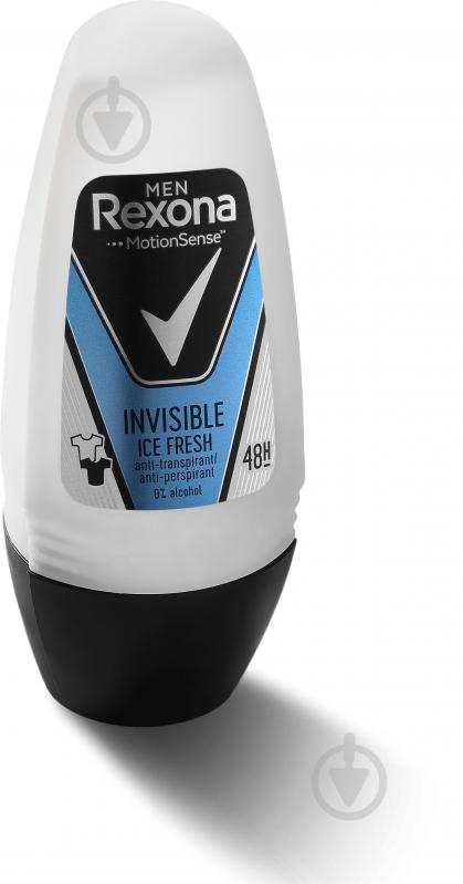 Антиперспирант для мужчин Rexona Невидимий Прозорий лід 50 мл - фото 4